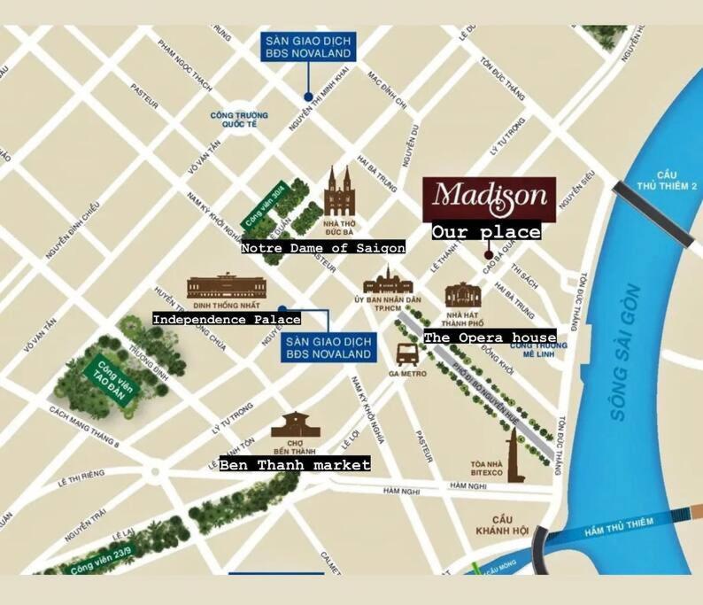 De Lux Madison 2 Bedrooms 2 Baths, Pool Gym Hô Chi Minh-Ville